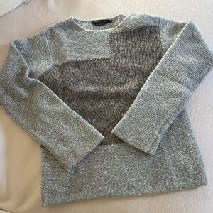 Adrienne Vittadini Two-Tone Gray Sweater 80%